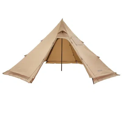 Vevor Tipi Hot Tent With Stove Jack Waterproof Portable For 4 Persons Camping In Brown