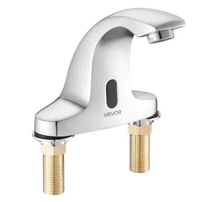 Vevor Touchless Bathroom Sink Faucet Cold Water Chrome Plated 9/16in Pipe