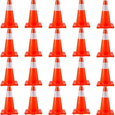 Vevor Traffic Cones With Reflective Collars In Red