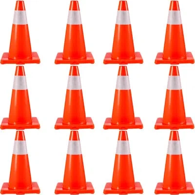Vevor Traffic Cones With Reflective Collars In Red