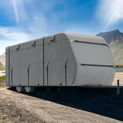 Vevor Trailer Travel Rv Cover 28-31 Ft Class A Camper Cover 300d Oxford Fabric In Gray