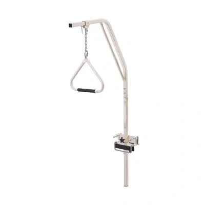 Vevor Trapeze Bar For Bed Mobility 250lbs Bed Trapeze With Clamps & Metal Chain In Natural