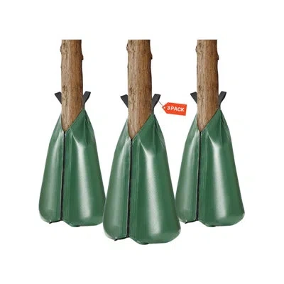 Vevor Tree Watering Bag Slow Release 20 Gallons, Water Bags For Trees, Refillable Tree Drip Irrigation Bag In Green