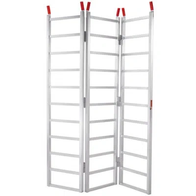 Vevor Tri-fold Aluminum Loading Ramp 1500 Lbs 77" X 54" For Tractors Atvs Utvs In Silver