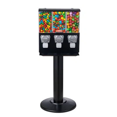 Vevor Triple Gumball Machine In Black