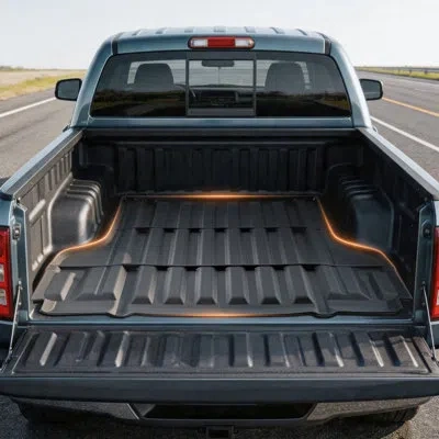 Vevor Truck Bed Mat, Tpe, Compatible With 2022-2026 Nissan Frontier Bed, Heavy Duty Custom Fit, All Weathe In Blue