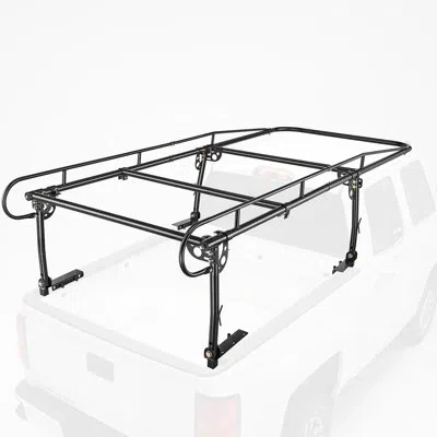 Vevor Truck Ladder Rack 800lbs Capacity Universal Over-cab Trucks Bed Rack, 43.3"-63" Width Adjustable For