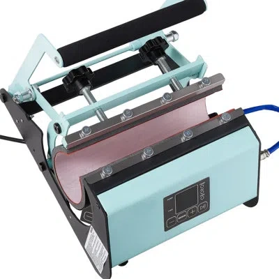 Vevor Tumbler Heat Press Machine, 11-30 oz Mug Press, Fast And Even Heating, With Tape And Gloves, Easy Te In Blue