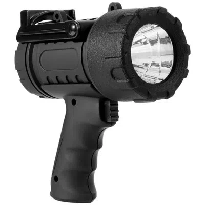 Vevor Usb Super Bright Rechargeable Spotlight Flashlight 200,000lm Searchlight In Black