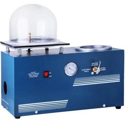 Vevor Vacuum Investing Casting 2l Vacuum Casting Machine With 3 Cfm Pump In Blue