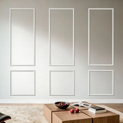Vevor Wall Molding 3 Pack, Wainscoting Panels Kit, Lightweight Paintable Polystyrene, Easy To Install, Wat In White