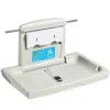 Vevor Wall-mounted Baby Changing Station, Horizontal Foldable Diaper Change Table With Safety Straps And H