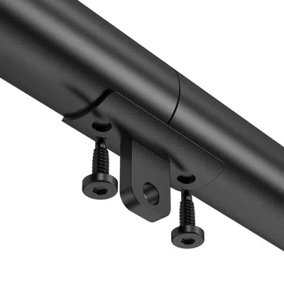 Vevor Wall Mounted Stair Handrail Black Aluminum Indoor Outdoor Railing