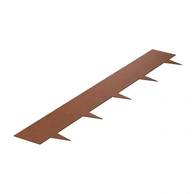 Vevor Weather-resistant Steel Landscape Edging 40x8 In Yard Edging Border In Brown