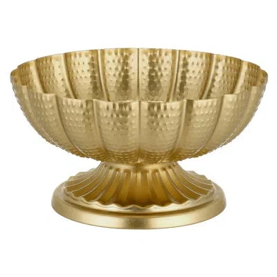 Vevor Wedding Flower Vase, 4.7 In Mini Flower Table Centerpieces, Small Floral Bowl Decorative Easy Instal In Gold