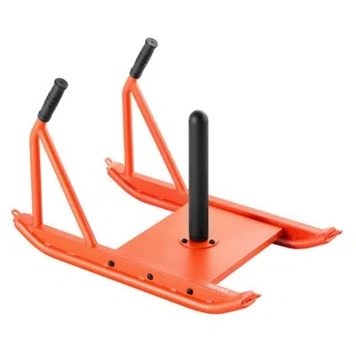 Vevor Weight Power Pull Push Sled Workout Fitness Strength Speed Training Sled Orange In Black;orange