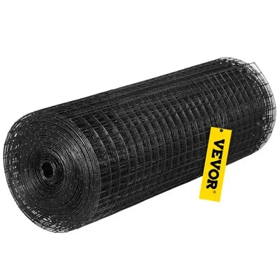Vevor Welded Wire Fence Steel Fencing In Black
