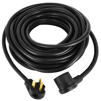 Vevor Welder Extension Cord 40amp 50ft 250v, Welding Power Cord With Nema In Black