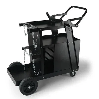 Vevor Welding Cart, 2-tier 4 Drawers Welder Cart With 265 Lbs Weight Capacity In Black