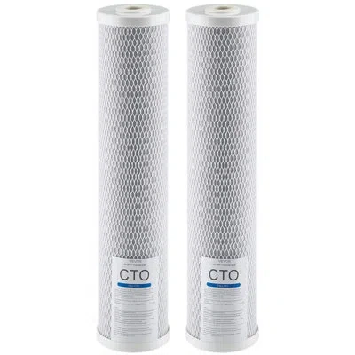 Vevor Whole House Water Filter Replacement Cartridge 4.5"x20" Cto Carbon In Natural