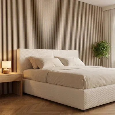 Vevor Wood Wall Panels, 47.2 X 23.6 In, Acoustic Slat Panels, Oak Finish, Sound Absorbing For Living Rooms In Neutral