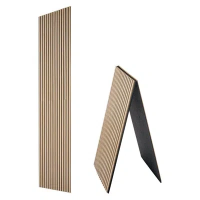 Vevor Wood Wall Panels, 94.5 X 23.6 In, Acoustic Slat Panels, Oak Finish, Sound Absorbing For Living Rooms In Neutral