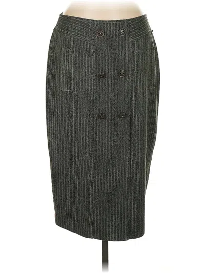 Pre-owned Vex Wool Skirt In Gray