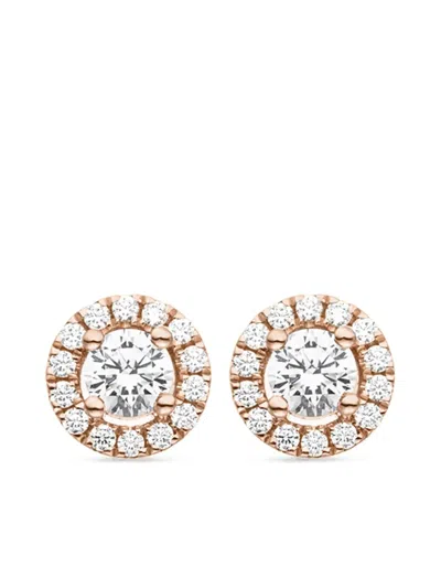 Veynou 14kt Recycled Rose Gold Camilla Diamond Stud Earrings In Pink
