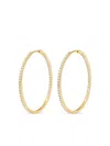 Veynou 14kt Recycled Yellow Gold Cleo Diamond Hoop Earrings In Gold