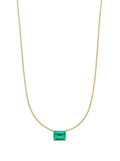 Veynou 14kt Recycled Yellow Gold Eden Emerald Necklace