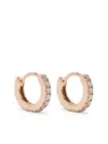 Veynou Mini Huggies Crystal-embellished Earrings In Rosa
