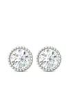 Veynou 14kt White Gold Kate Diamond Stud Earrings In Silver