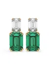 Veynou 14kt Yellow Gold Beyond Eden Emerald Earrings In Gold