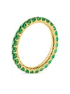 Veynou 14kt Yellow Gold Evergreen Emerald Ring In Gold