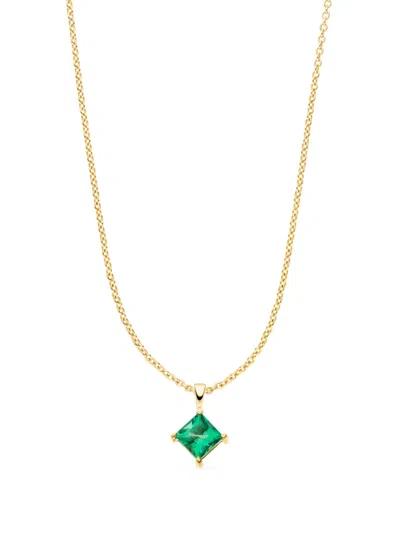 Veynou 14kt Yellow Gold Klara Emerald Necklace