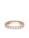 Veynou 18k Rose Gold Diamond Memory Ring In Pink