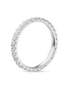 Veynou 14kt Recycled White Gold Memory Diamond Ring In Silber