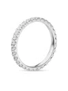 Veynou 18kt Recycled White Gold Memory Diamond Ring In Silver