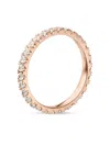 Veynou 18kt Rose Gold Memory Diamond Ring In Pink