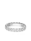Veynou 18kt White Gold Memory Diamond Ring In Silver