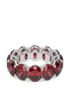 Veynou Rouge Eternity Ruby Ring In Metallic