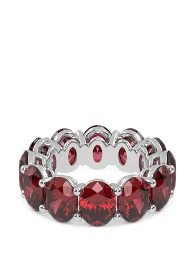 Veynou Rouge Eternity Ruby Ring In Metallic