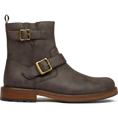 V.gan London Vegan Arug Biker Boots In Brown
