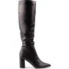 V.gan London Vegan Peach Knee-high Boots In Black