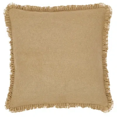 Vhc Brands 100% Cotton Buttons Sham In Natural