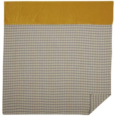Vhc Brands 100% Cotton Duvet Cover In Chocolate Brown;mustard Gold;soft Crème