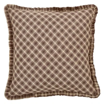 Vhc Brands 100% Cotton Euro Sham In Brown;tan