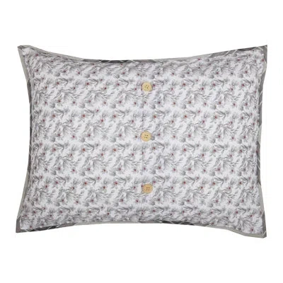 Vhc Brands 100% Cotton Pillow Sham In White;gray;red