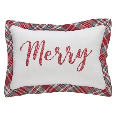 Vhc Brands 100% Cotton Shell, Polyester Lining, Polyester Pillow Fill Throw Pillow In White;gray;red