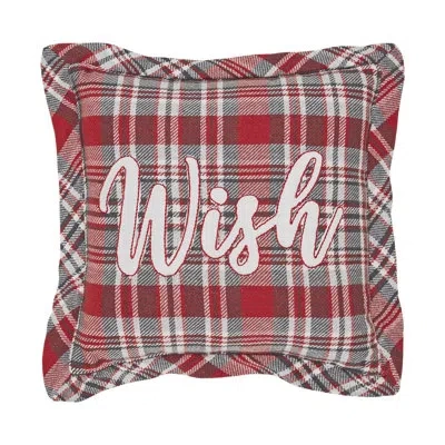Vhc Brands 100% Cotton Shell, Polyester Lining, Polyester Pillow Fill Throw Pillow In White;gray;red